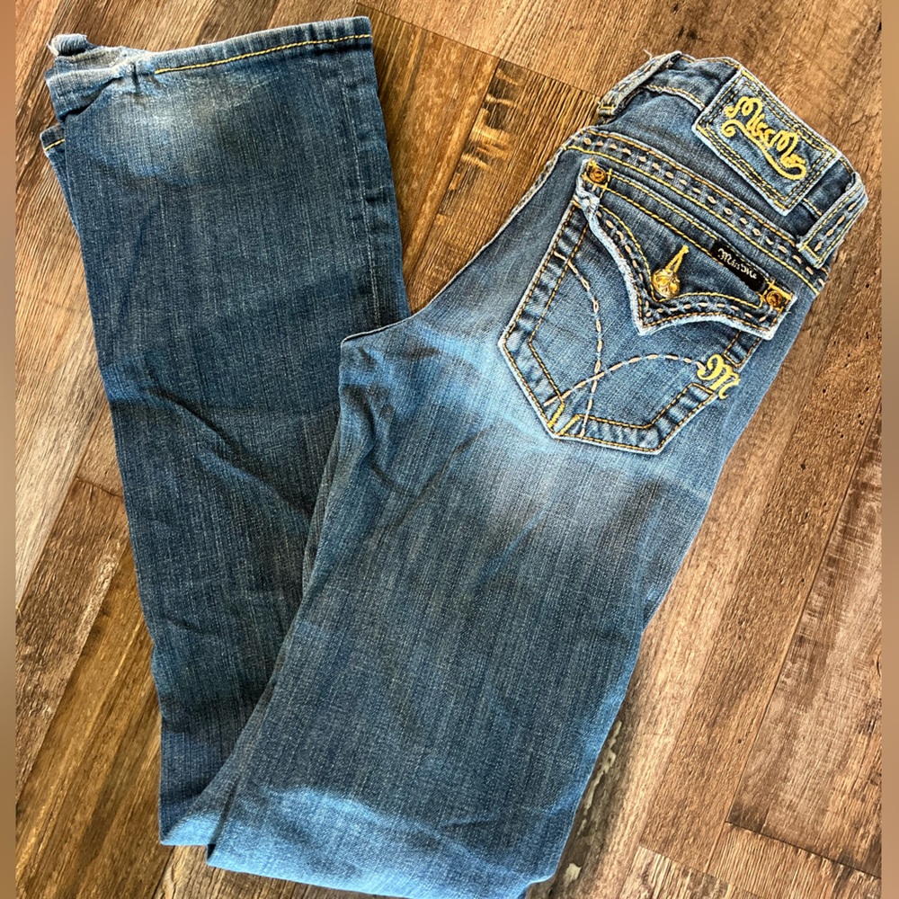 Miss Me Jeans with Embroidered Pockets